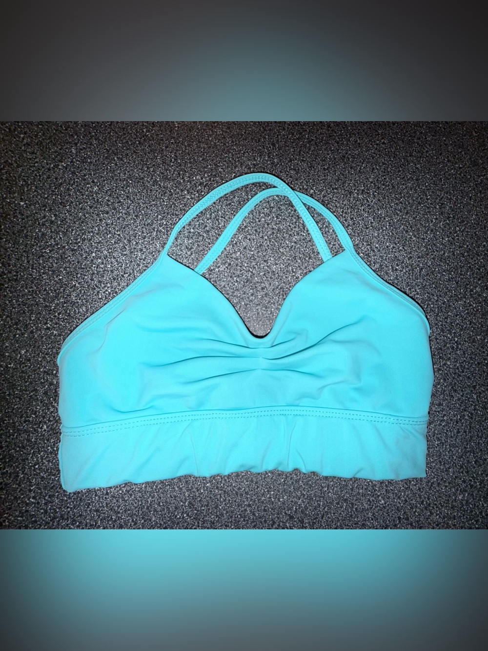 Tiger Friday Dance Bra Top Light Blue/Teal Size Adult X-Small